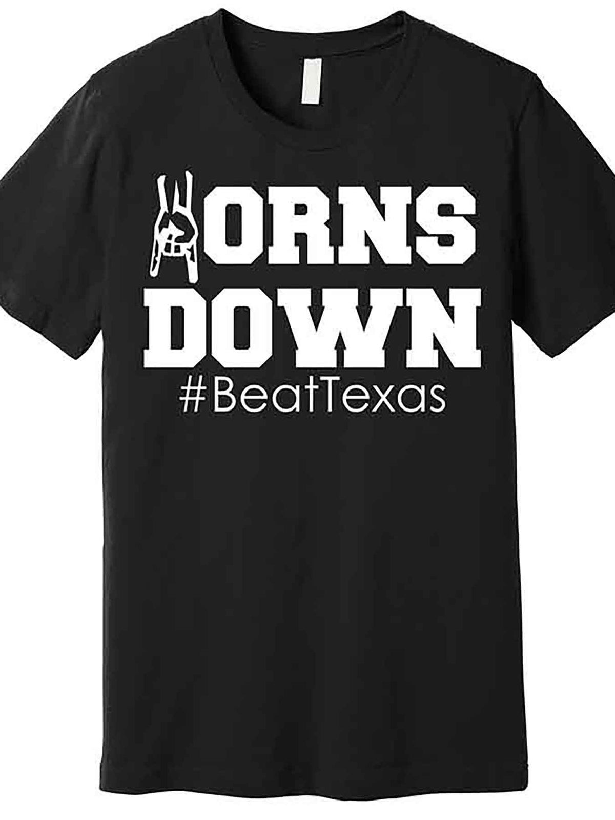 Beat Texas Horns Football Premium T-Shirt 228556 funny Men'S Short Sleeve Graphic T-shirt Collection black AA