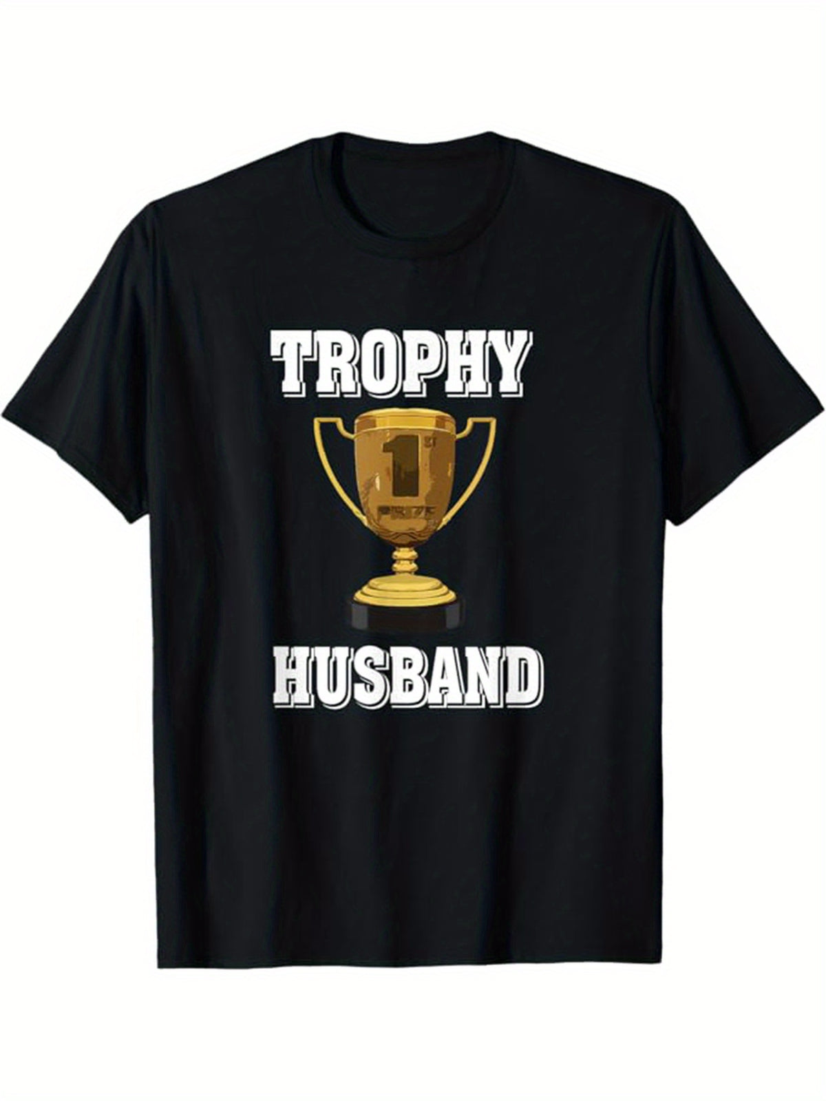 Husband Print Men's Cotton T-shirt, Graphic Tee Men's Outdoor Clothes, Men's Clothing, Casual Short Sleeve Crew Neck T-shirt, Tops For Men, Gift For Men