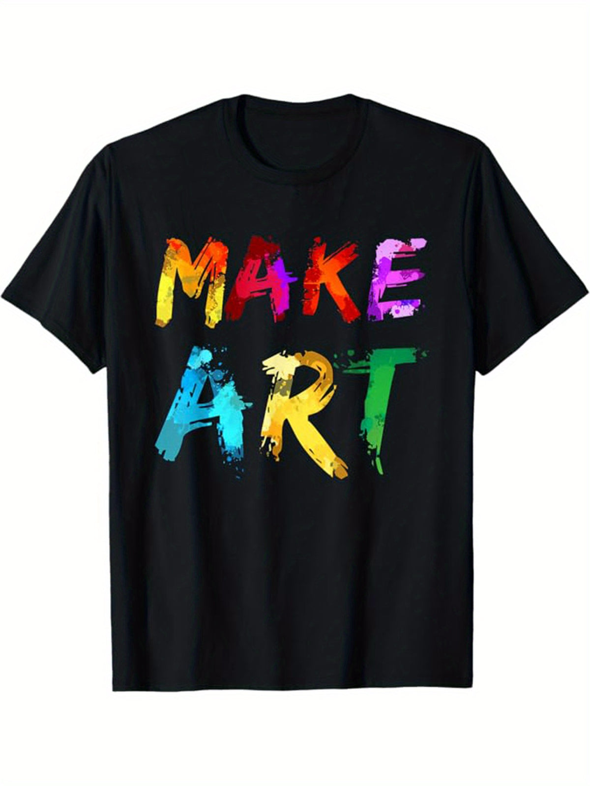Art Print, Men's Cotton T-shirt, Art Teacher Graphic Tee Men's Outdoor Clothes, Men's Clothing, Back To School Casual Short Sleeve Crew Neck T-shirt