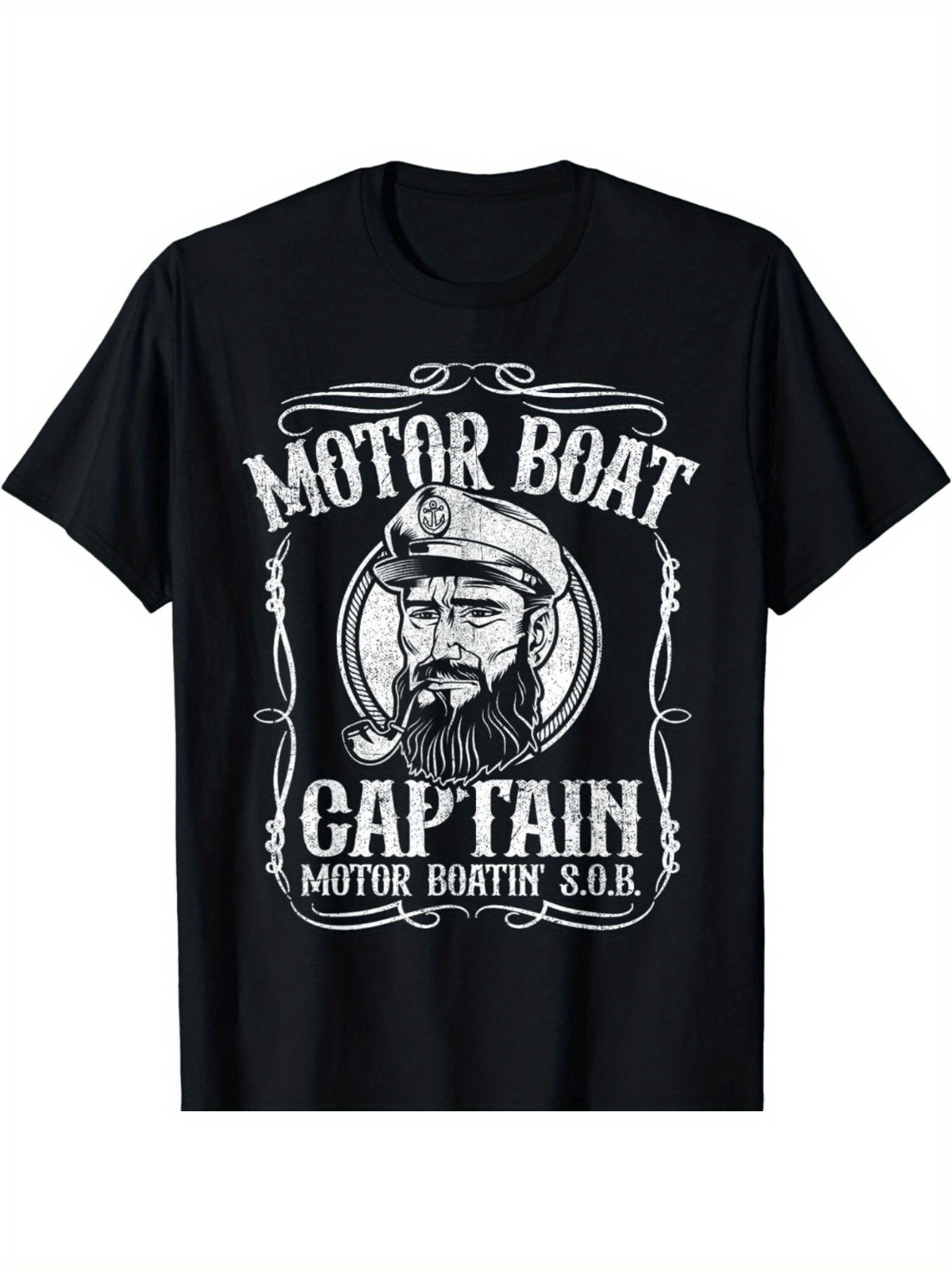 Cotton, Men's Creative Top, Casual Short Sleeve Crew Neck T-shirt, Men's Clothing For Summer Outdoor