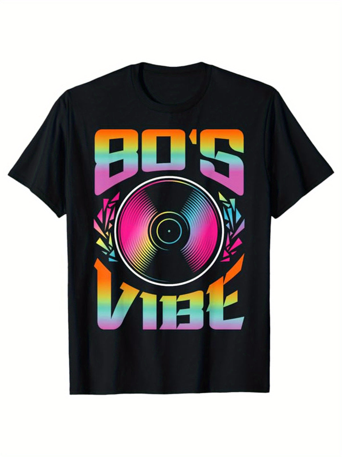 Back To 80's 1980s Vintage Retro Print Gift T-Shirt, 1980s Retro Vintage Graphic Tee, Men's Cotton Casual Short Sleeve T-shirt