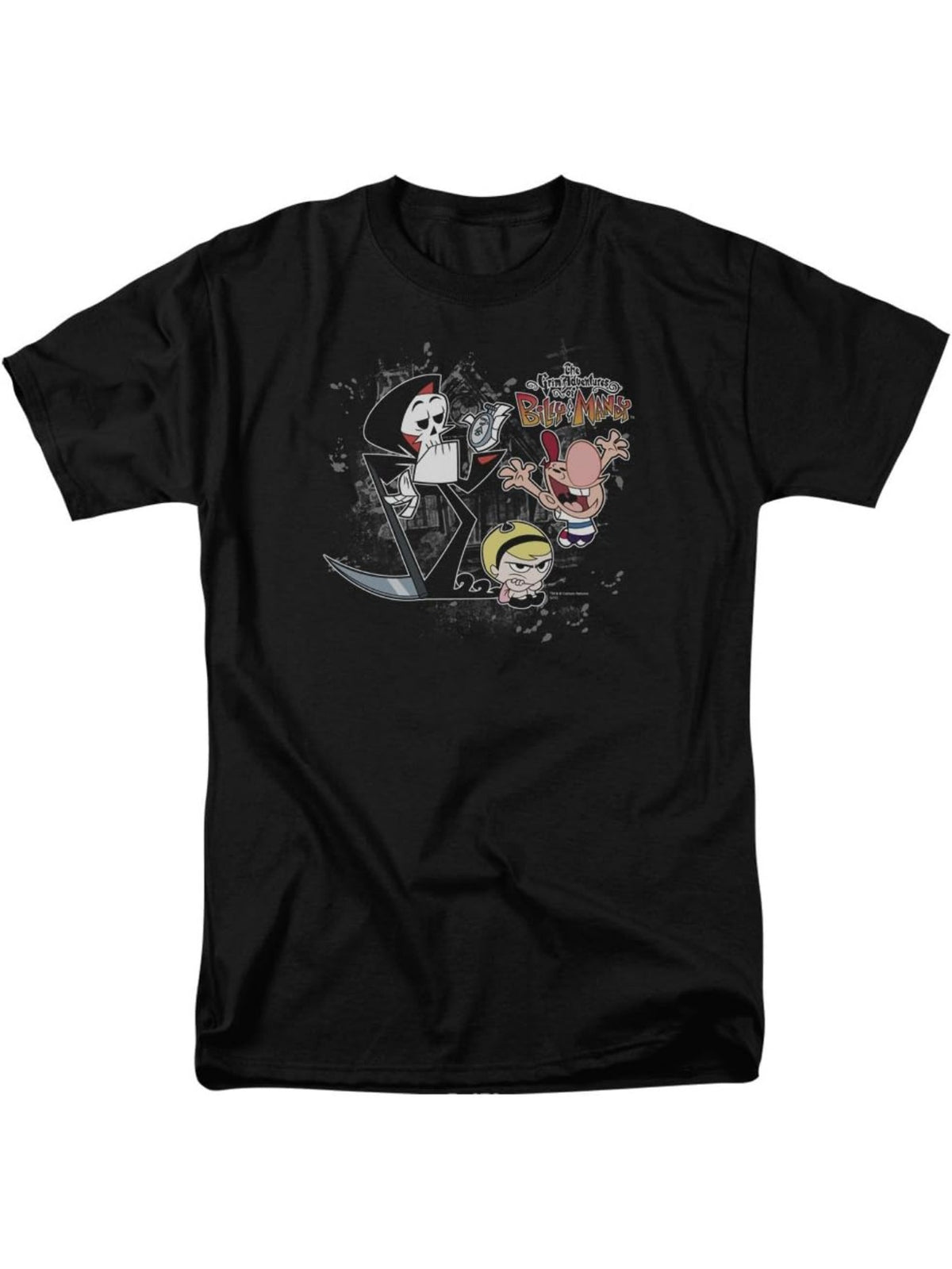 Grim Adventures of Billy & Mandy CN TV Series Splatter Cast Adult T-Shirt Tee Black