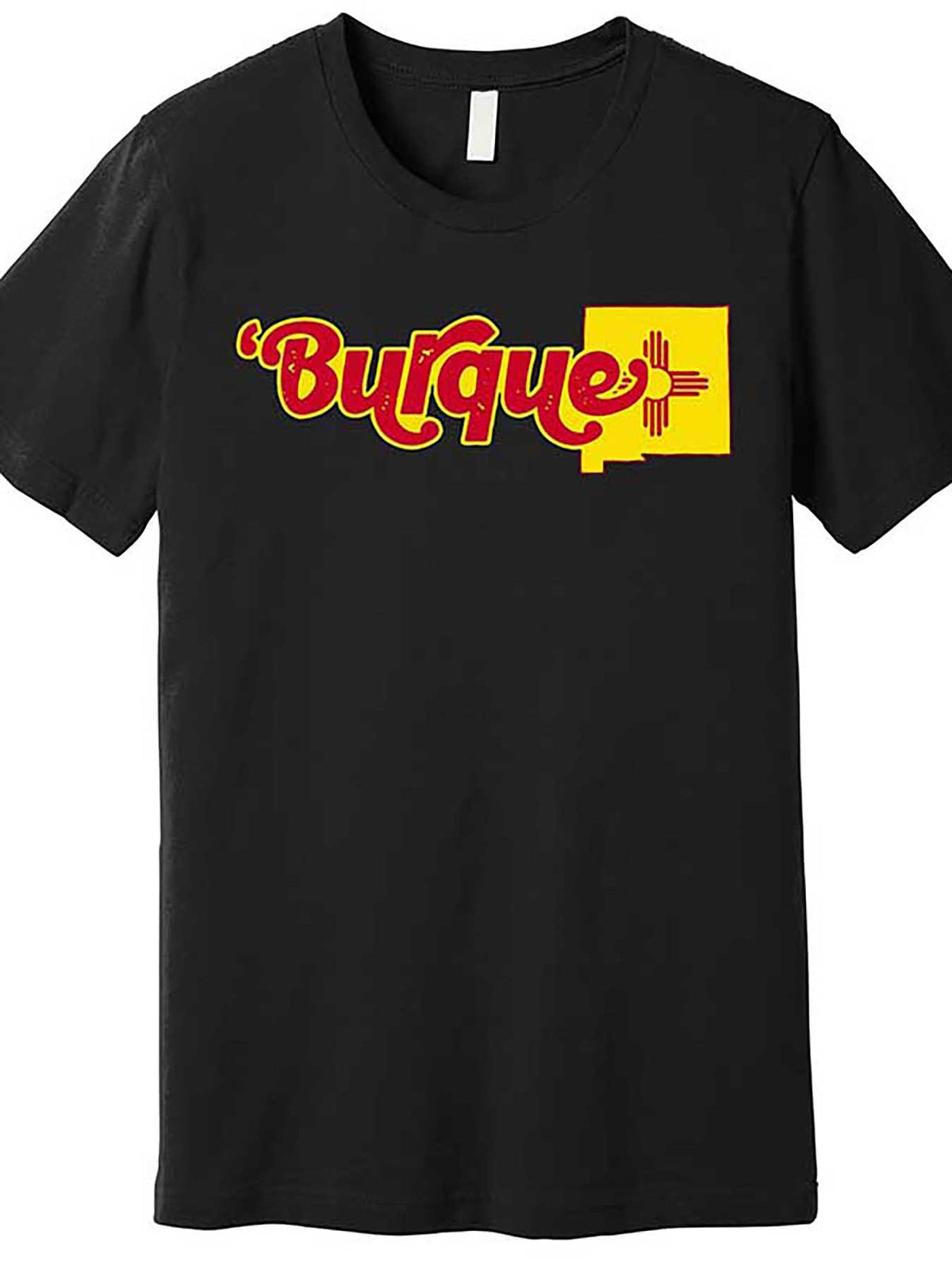Born in Burque" Albuquerque New Mexico Zia Sun Graphic Tee - Premium Cotton, Casual Fit, Short Sleeve Men's T-Shirt