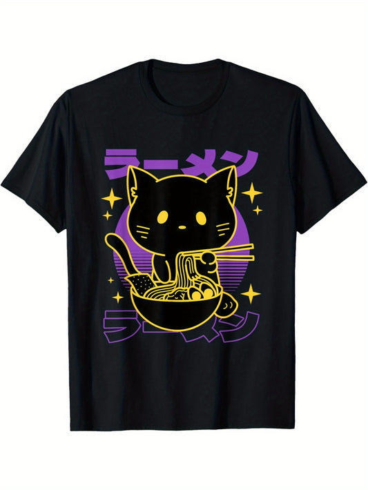 EWH Ramen Cat Japanese T-Shirt