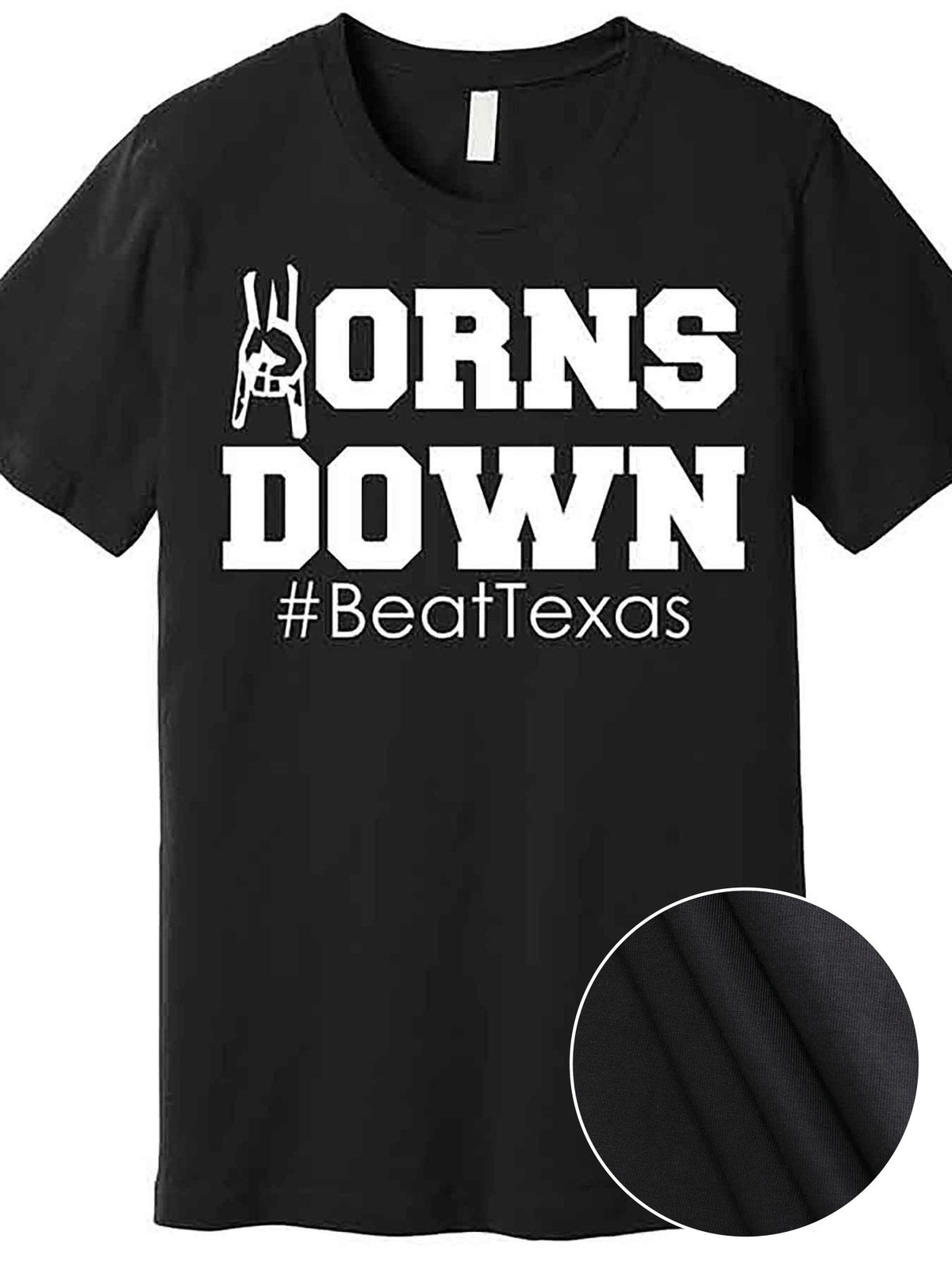 Beat Texas Horns Football Premium T-Shirt 228556 funny Men'S Short Sleeve Graphic T-shirt Collection black AA