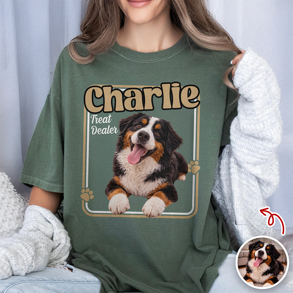 Custom Photo Treat Dealer Dog Comfort Shirt Gift For Dog Lovers CH07 911404