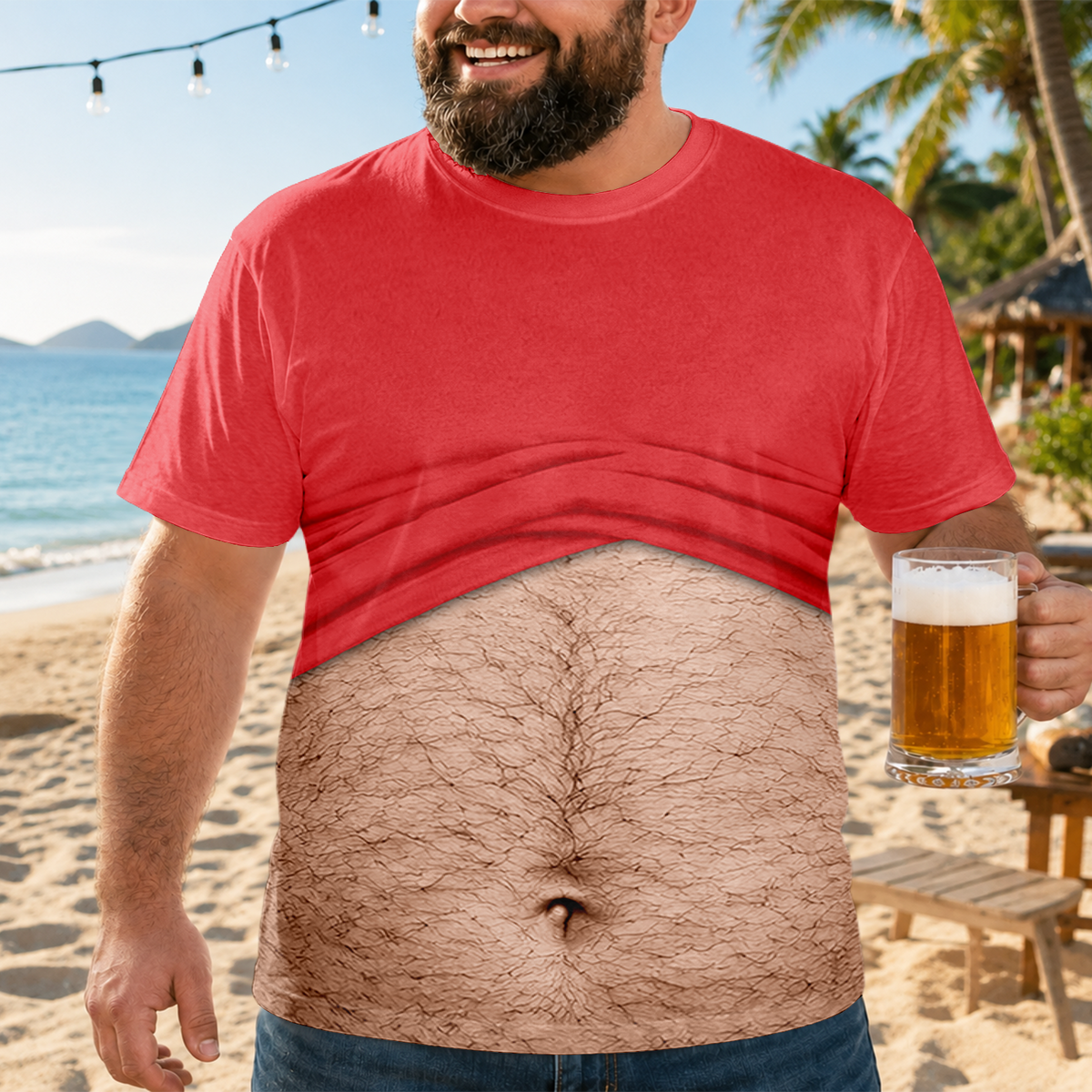 Custom 3D Funny Hairy Body Personalized Full Print 3D Shirt TH10 170415