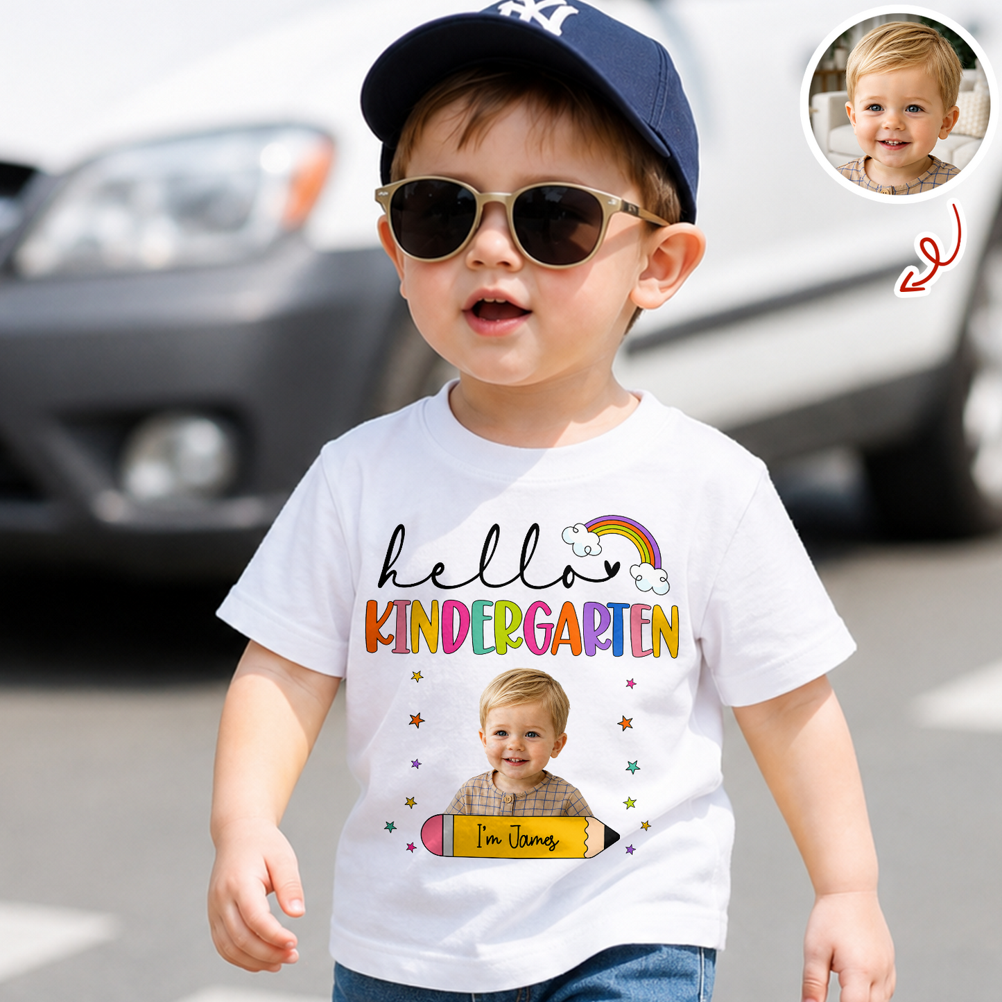 Custom Photo Kids Name Back To School Kid Shirt HA75 921714
