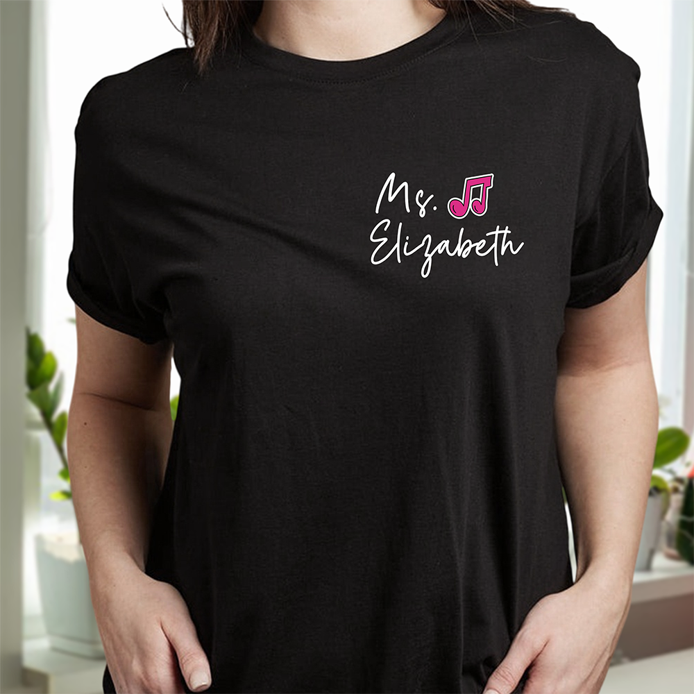 Custom Name Teacher Icon Dark Shirt - Personalized Back to School Gift LM32 899645