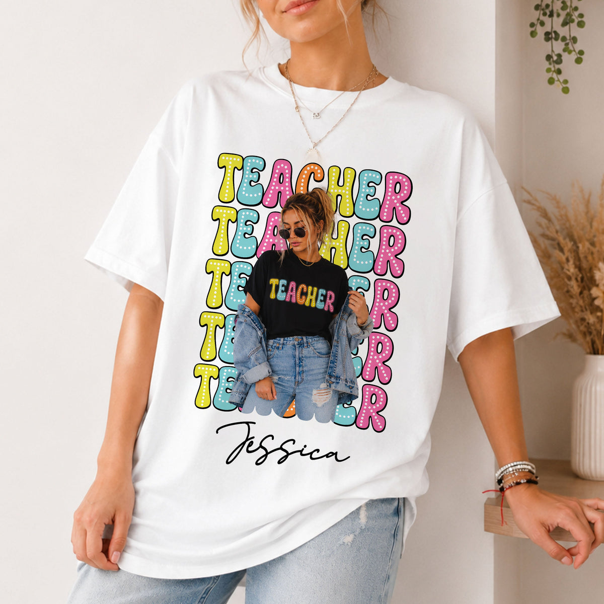 Custom Photo Teacher Comfort Shirt - Personalized Back to School Gift CH07 911982