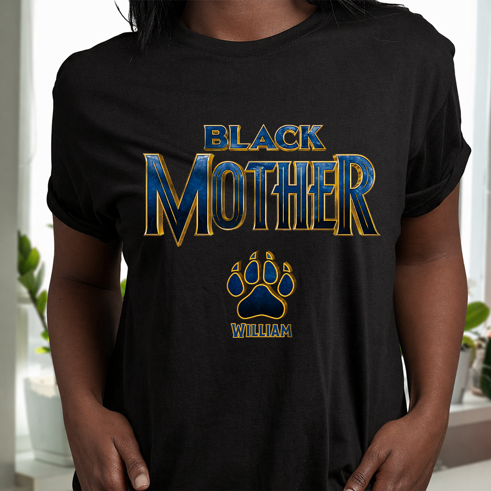 Custom Kids Names Black Mother Panther Dark Shirt, Personalized Mother¡¯s Day Gift LM32 899887