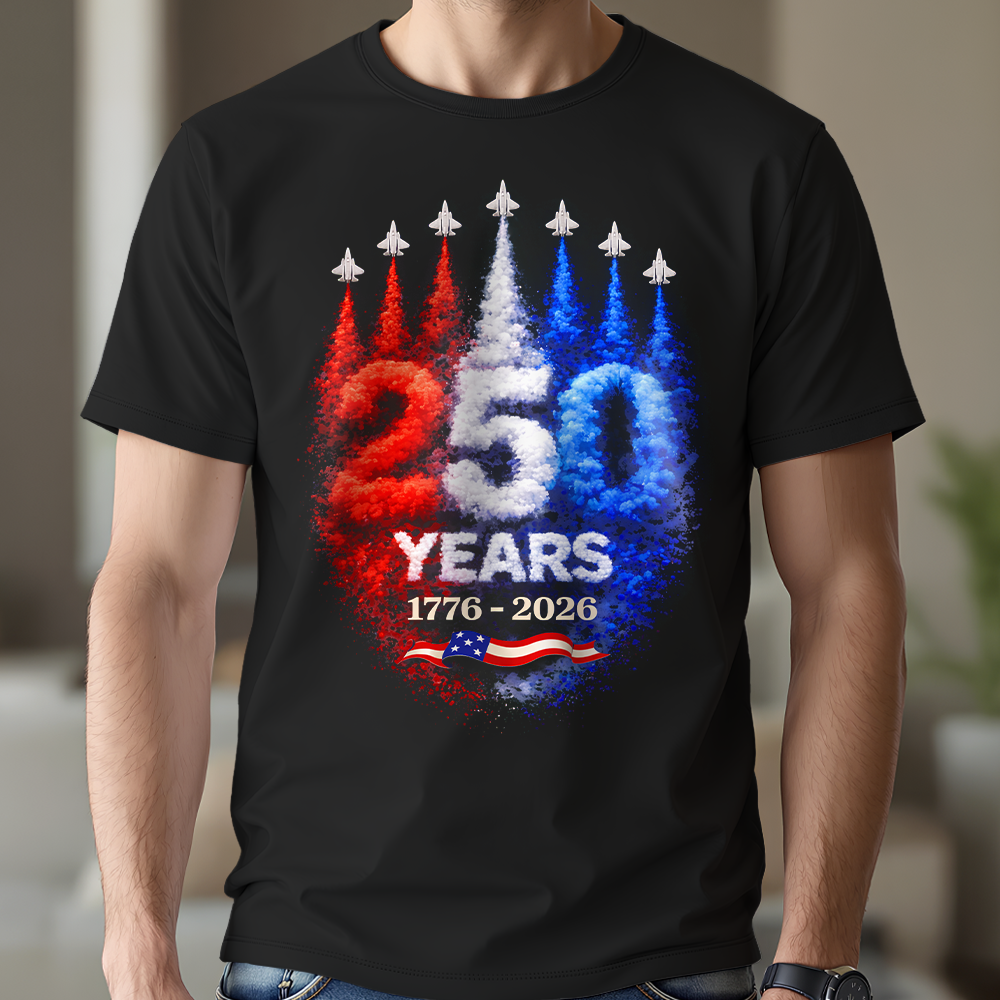 USA 250th Anniversary Rocket ¨C America Rising Freedom Patriotic Dark Shirt LM32 899383