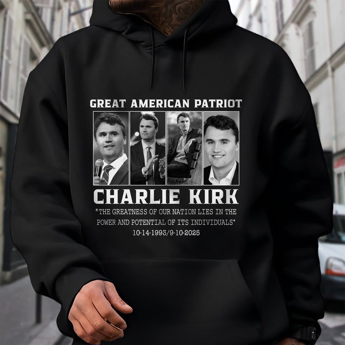 Prayers Up for Charlie Kirk Great America Patriot Memorial Dark Shirt HO82 65740