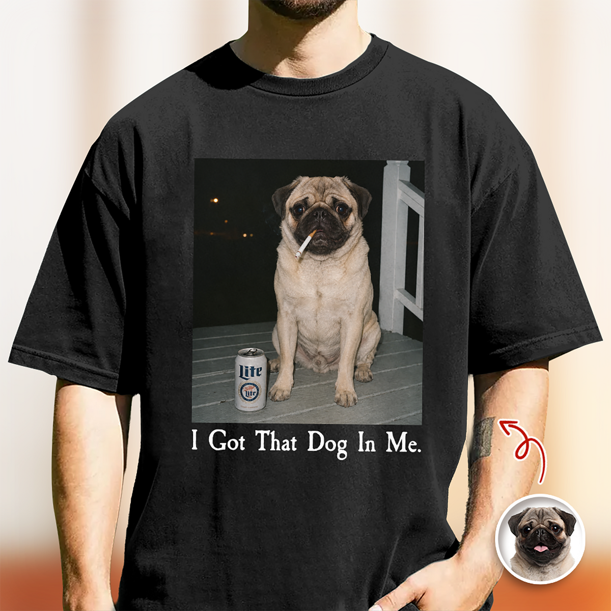 Custom Dog Photo I Got That Dog In Me Comfort Shirt Funny Dog Lovers Gift CH07 180000