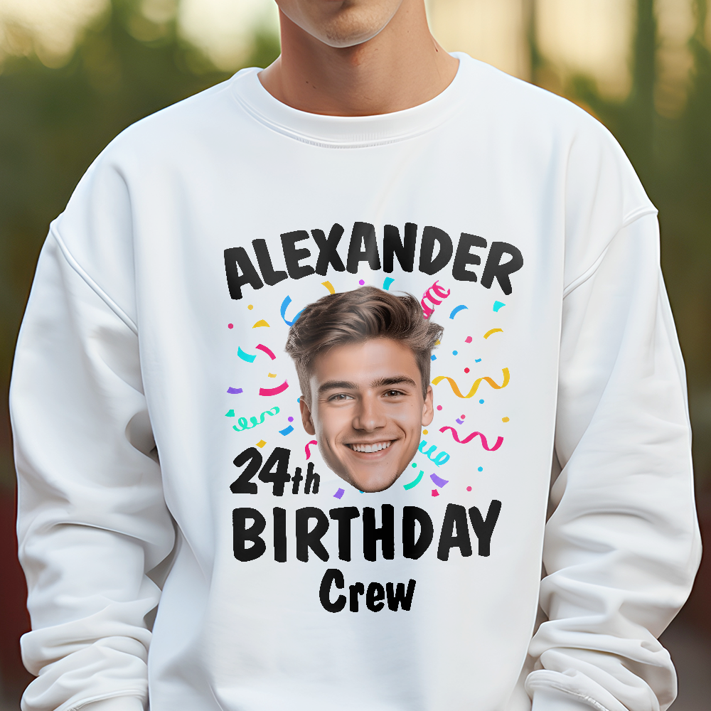 Custom Face Photo Birthday Bright Shirt LM32 899925