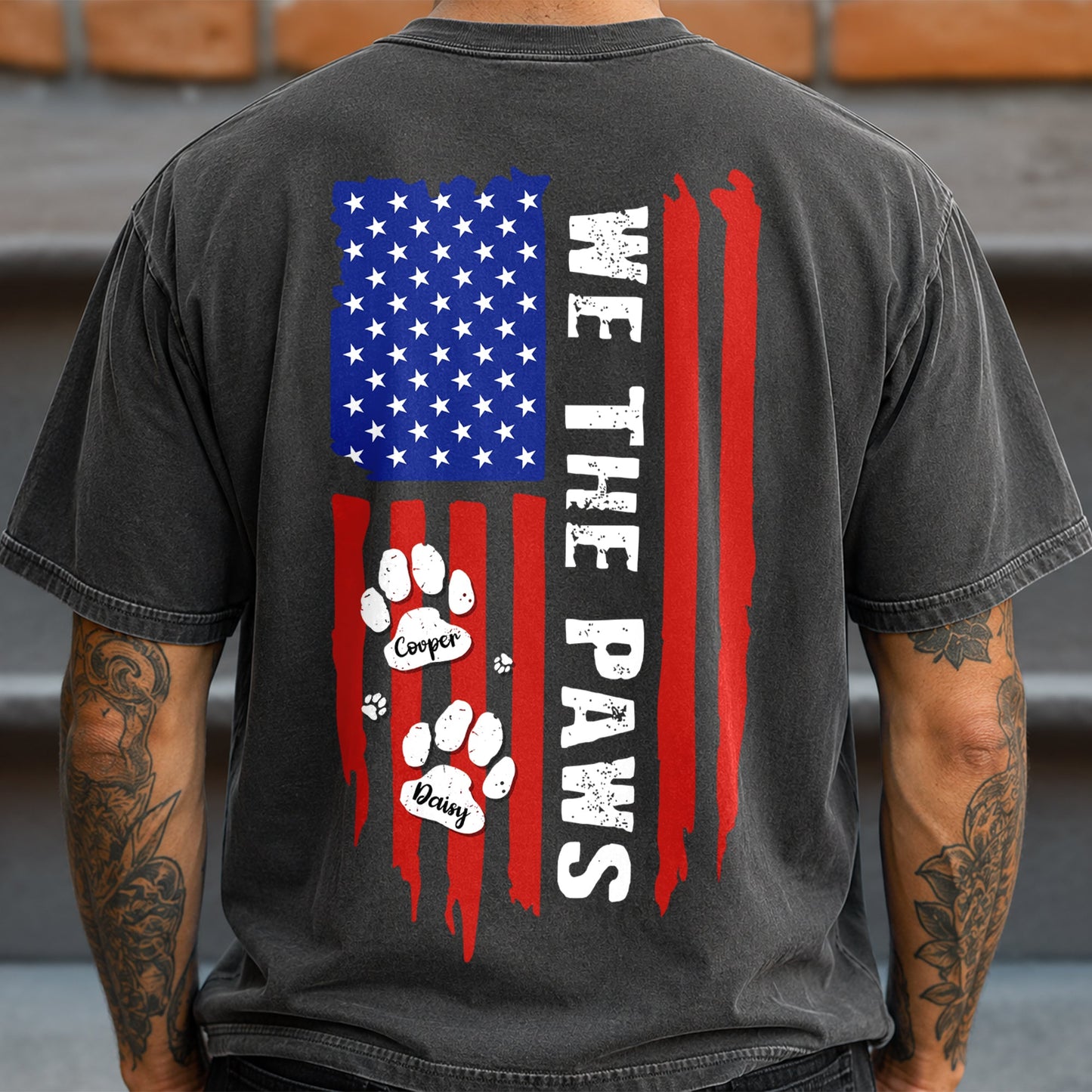 Personalized We The Paws Back Comfort Shirt For Dog Lover TH10 170163