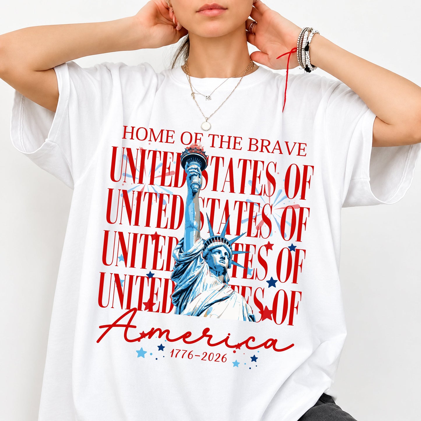 Home Of The Brave United States Of America 1776 - 2026 Comfort Shirt TH10 170147