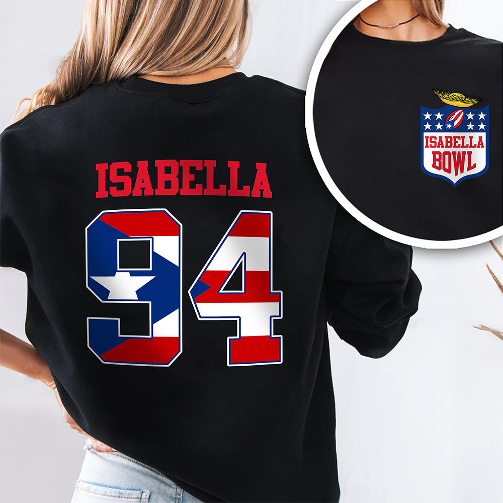Custom Name LX Bunny Dark Back & Front Shirt, Gift For Football Fan HO82 901044