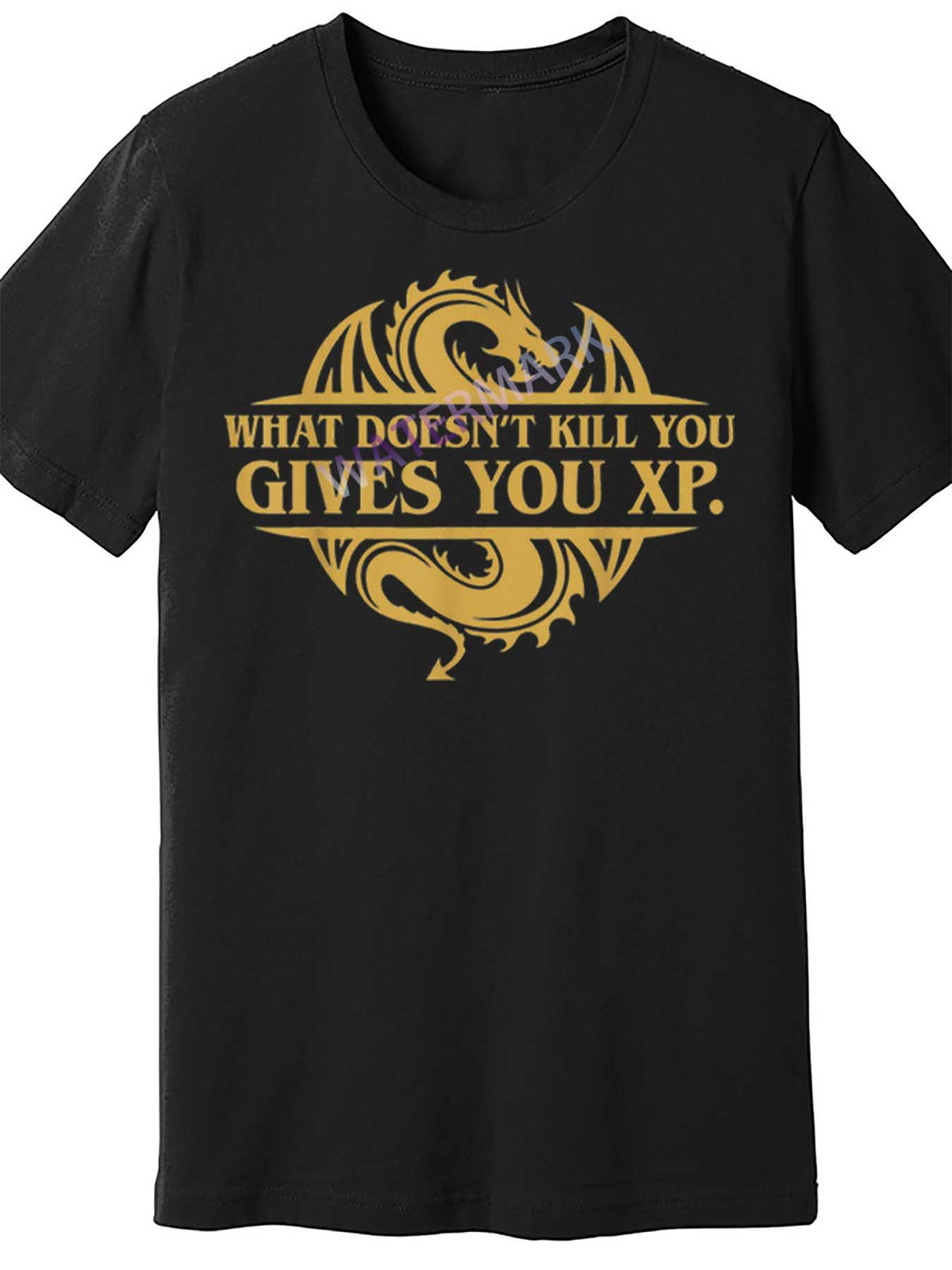 Dungeons And Dragons What Doesn't Kill You Gives You XP 74714 funny Men'S Short Sleeve T-shirt black TT4
