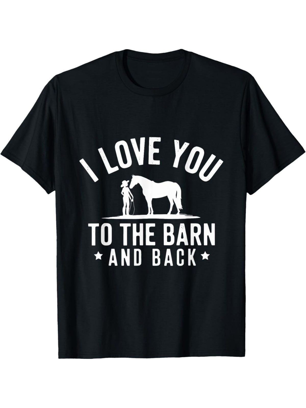 I Love You to The Barn & Back Funny Valentine's Day Quotes Retro Trendy Printed T-shirt, Men's Casual and Comfortable T-shirt Summer, Men's Short-sleeved Top for Everyday Activities Birthday Gift Valentine's Day Gift to Men