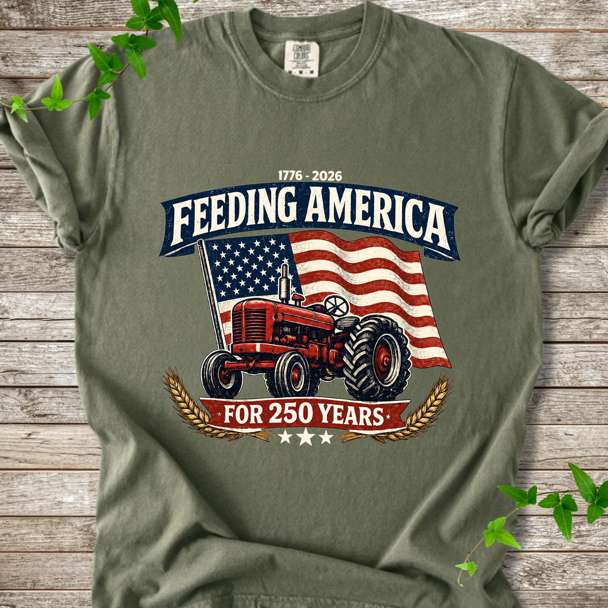 1776 - 2026 Feeding America For 250 Years Comfort Shirt For Farmer TH10 169823