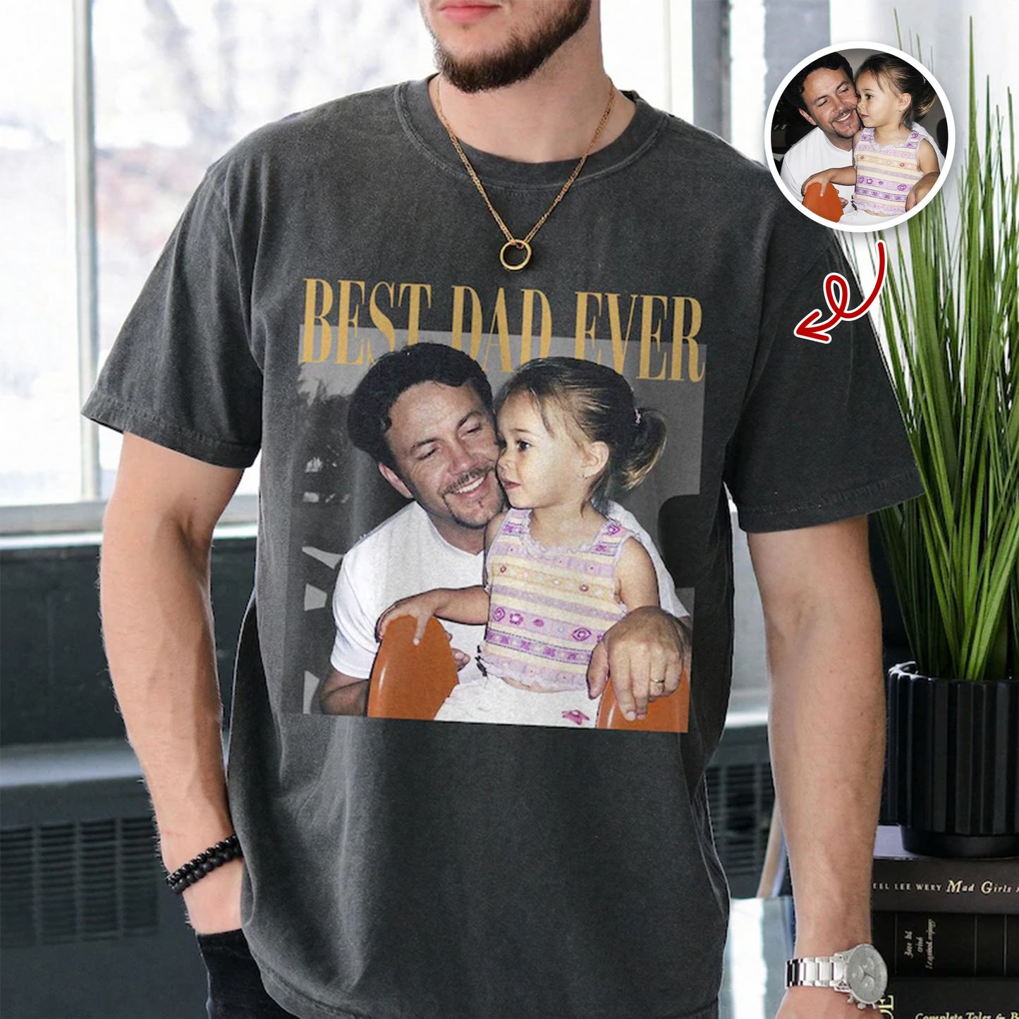 Custom Photo Best Dad Ever Comfort Shirt - Dad, Grandpa, Father's Day Gift, HO82 902712