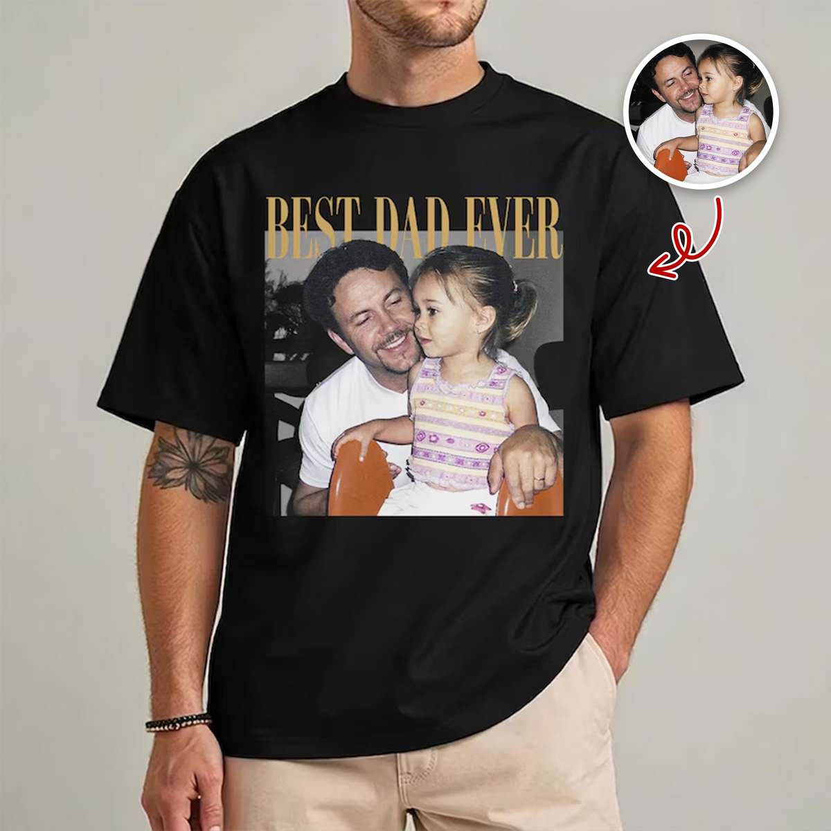 Custom Photo Best Dad Ever Comfort Shirt - Dad, Grandpa, Father's Day Gift, HO82 902712