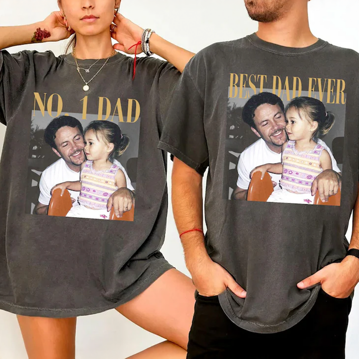 Custom Photo Best Dad Ever Comfort Shirt - Dad, Grandpa, Father's Day Gift, HO82 902712