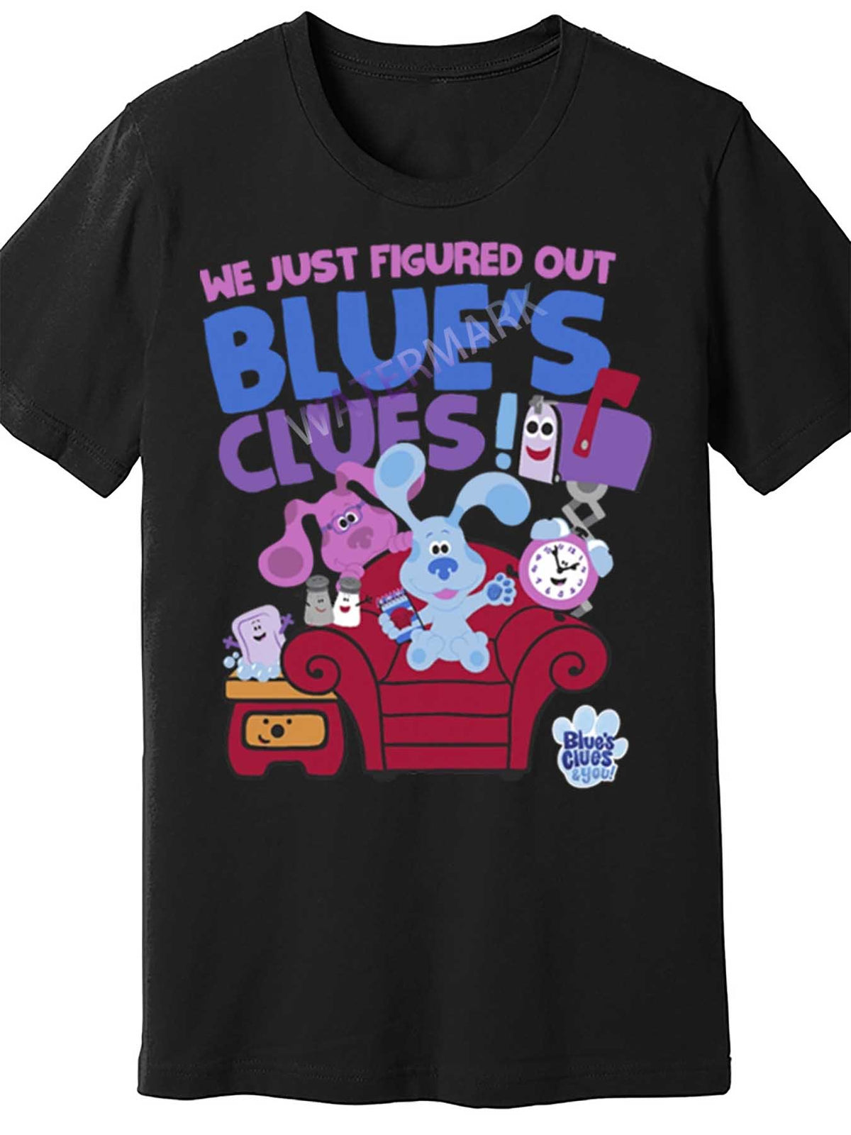 Blue S Clues You Group Shot Just Figured Out T Shirt 1428450 funny Men'S Short Sleeve T-shirt black PR