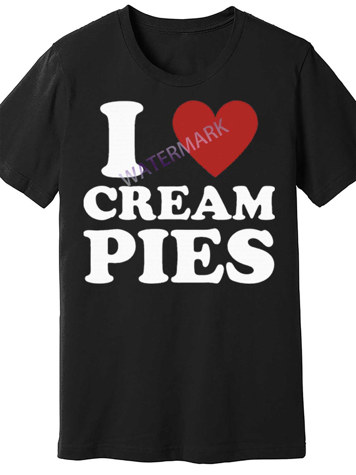 Cream Pie I Love Cream Pies 146805 funny Men'S Short Sleeve T-shirt black TT4