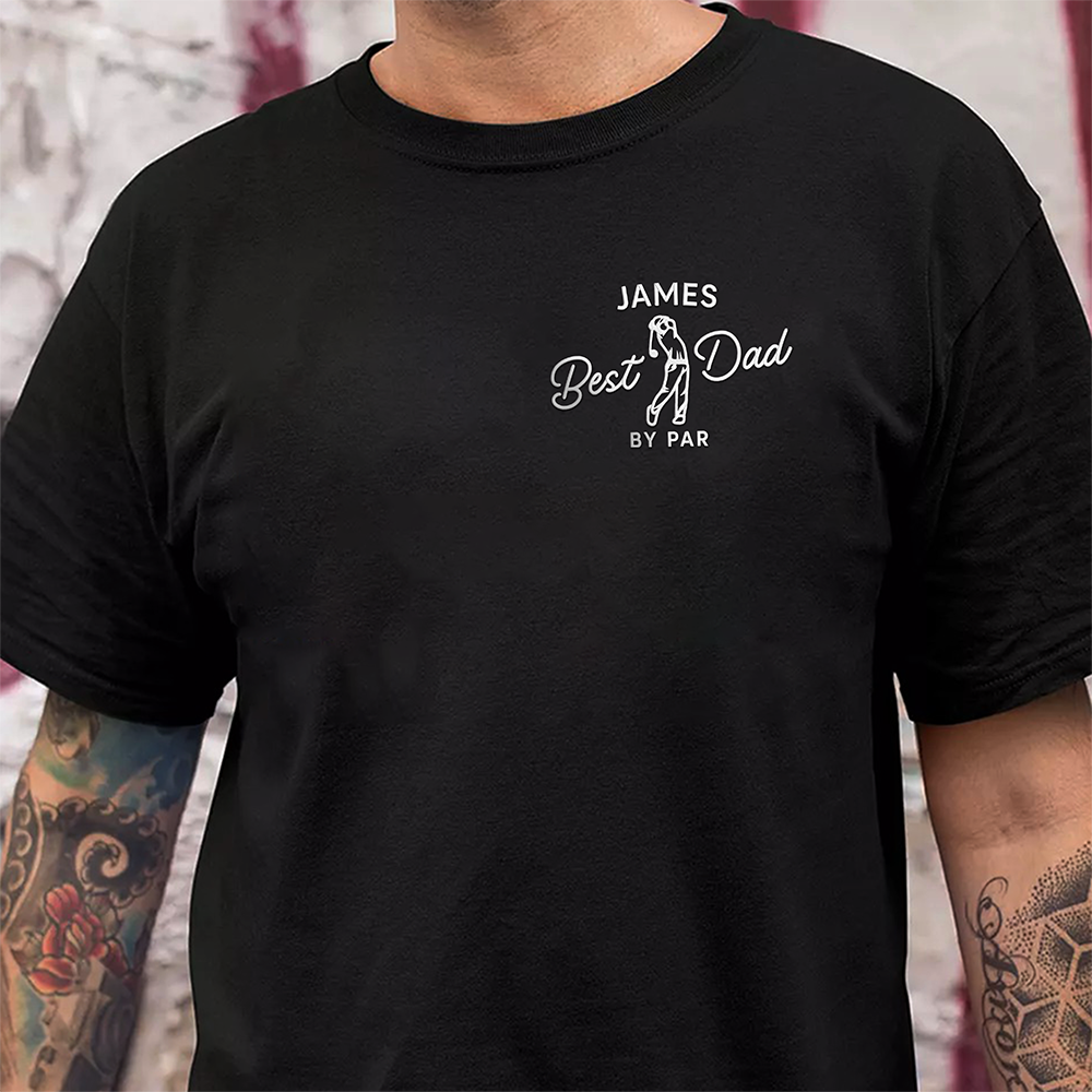 Personalized Best Dad By Par Embroidered Shirt Gift For Golf Lover LM32 668967