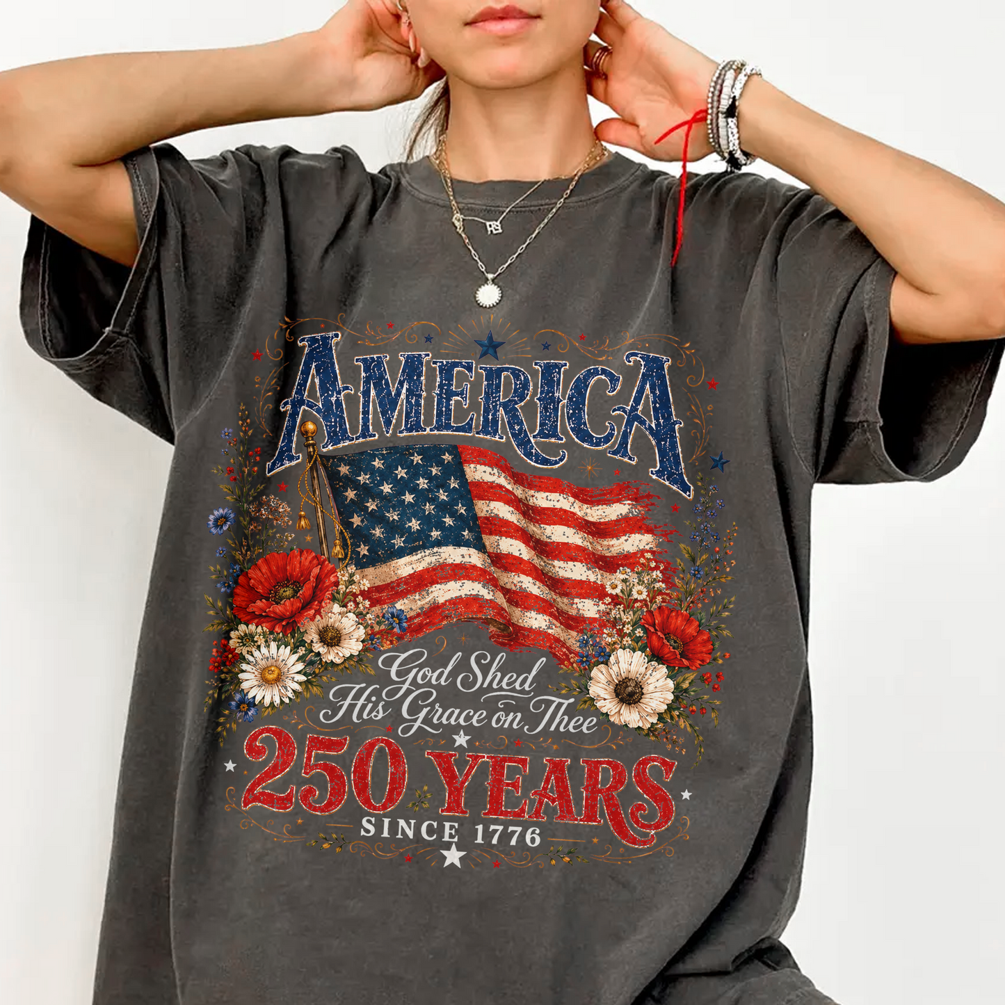 Celebrate 250th Anniversary USA Birthday Comfort Color Shirt CH07 911836