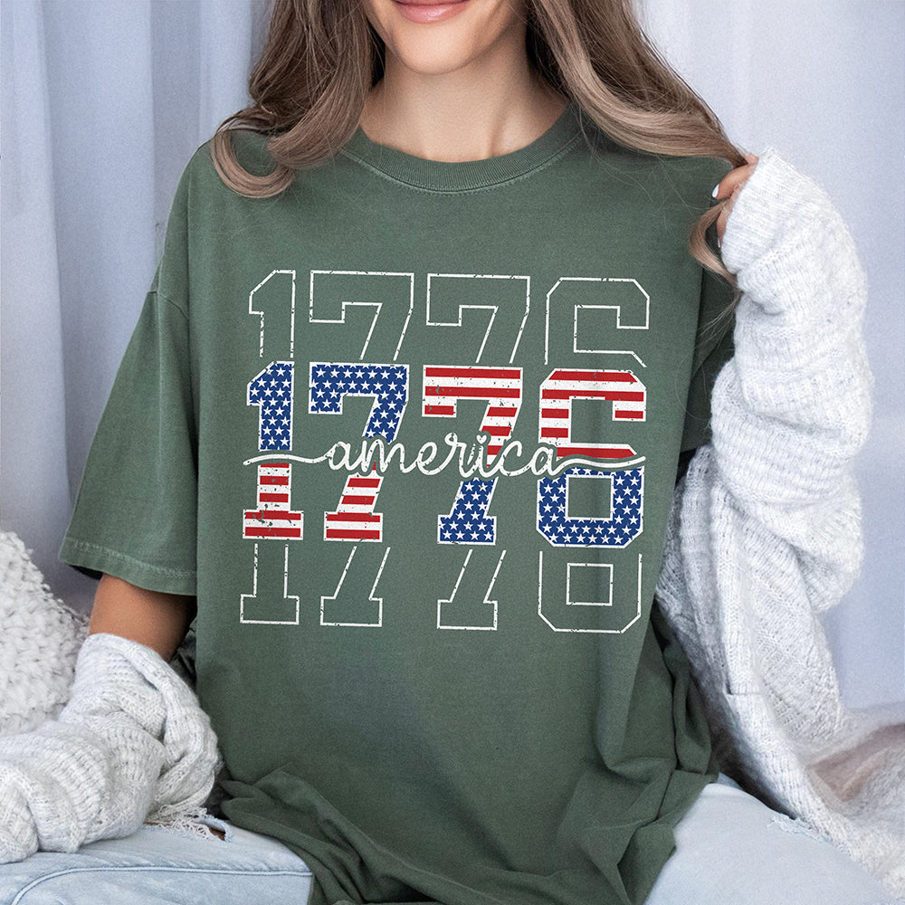 America 1776 Flag Anniversary Comfort Shirt TH10 170183