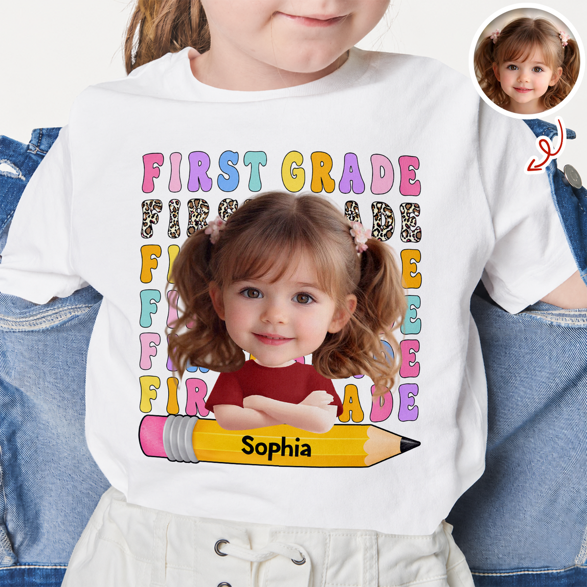 Custom Photo Back To School Shirt First Day Of School - Personalized Kid Shirt HA75 921702