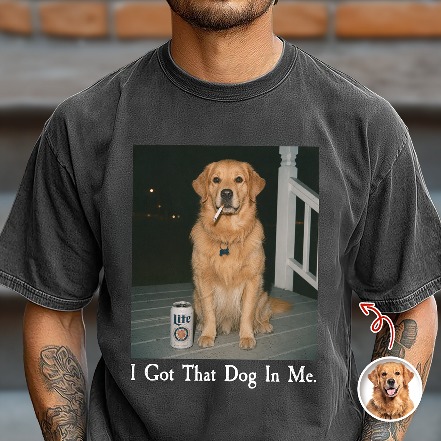 Custom Dog Photo I Got That Dog In Me Comfort Shirt Funny Dog Lovers Gift CH07 180000