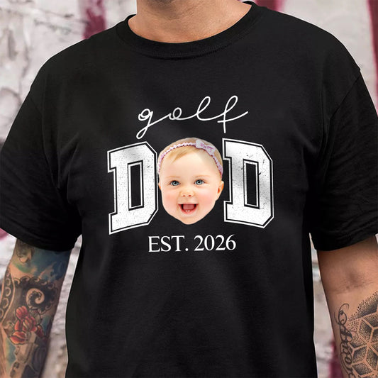 Custom Photo Golf Dad Dark Shirt - Personalized Father¡¯s Day Gift TH10 169841