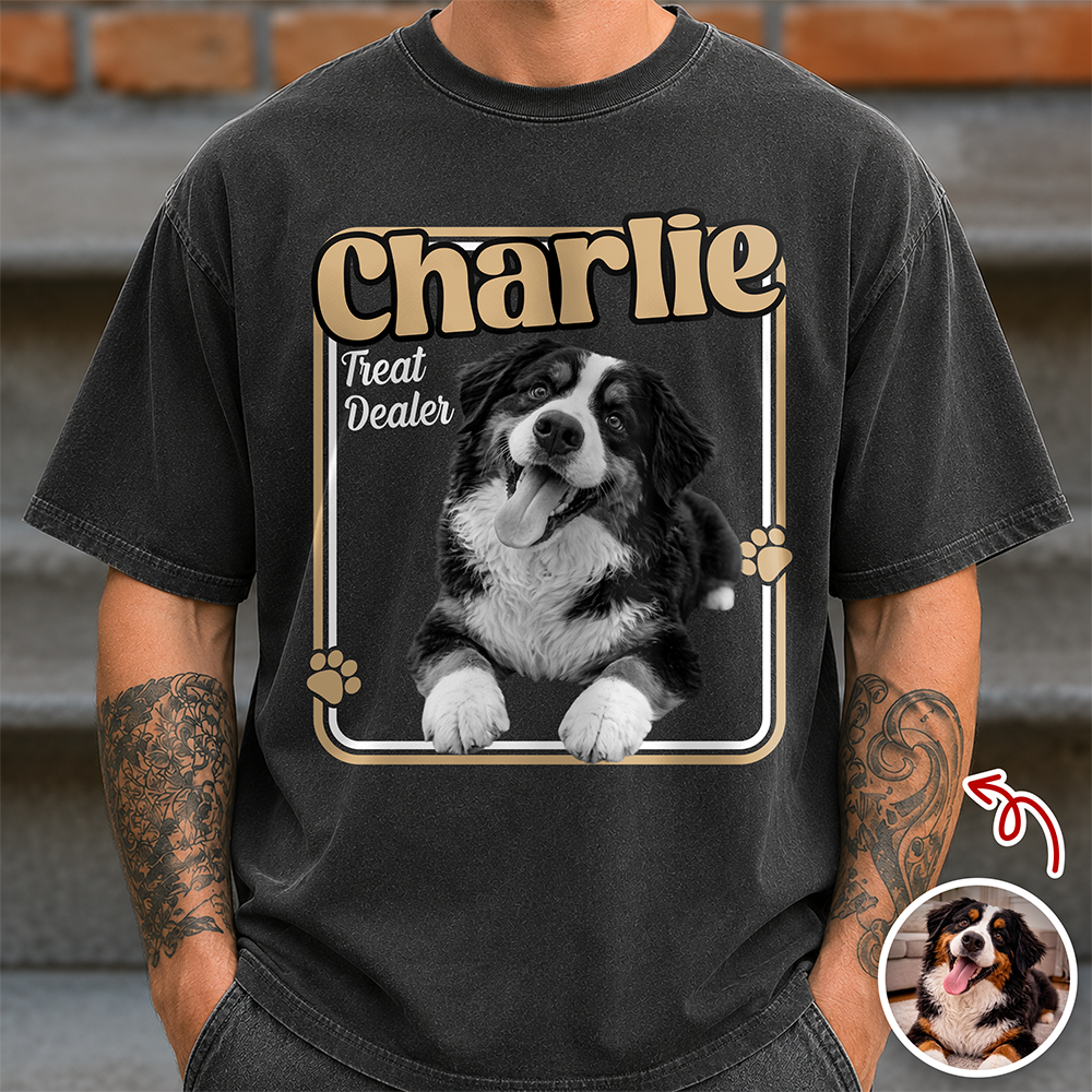 Custom Photo Treat Dealer Dog Comfort Shirt Gift For Dog Lovers CH07 911404
