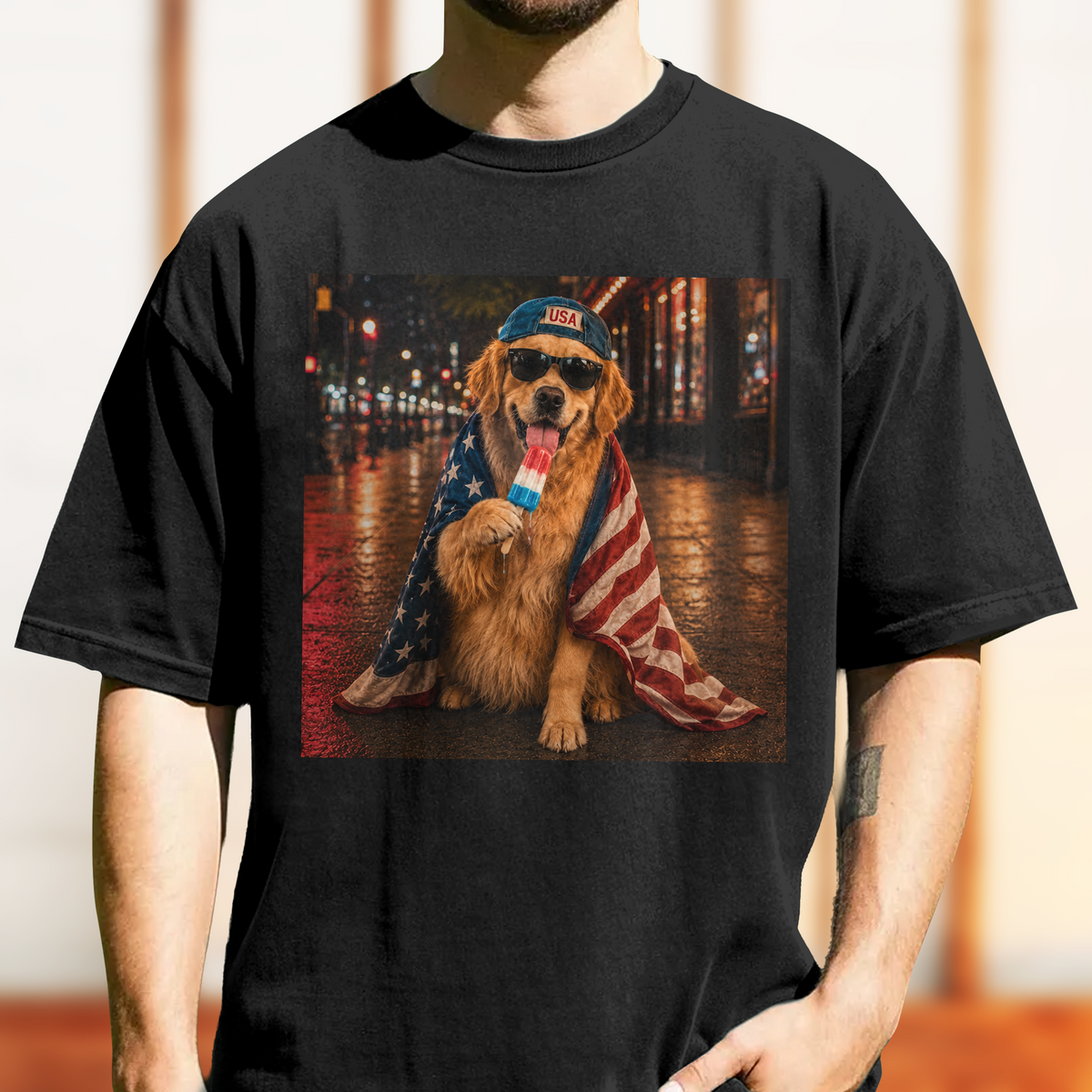 Custom Dog Photo My Dog Celebrate 250th Anniversary 4th Of July American Flag Comfort Shirt CH07 911882