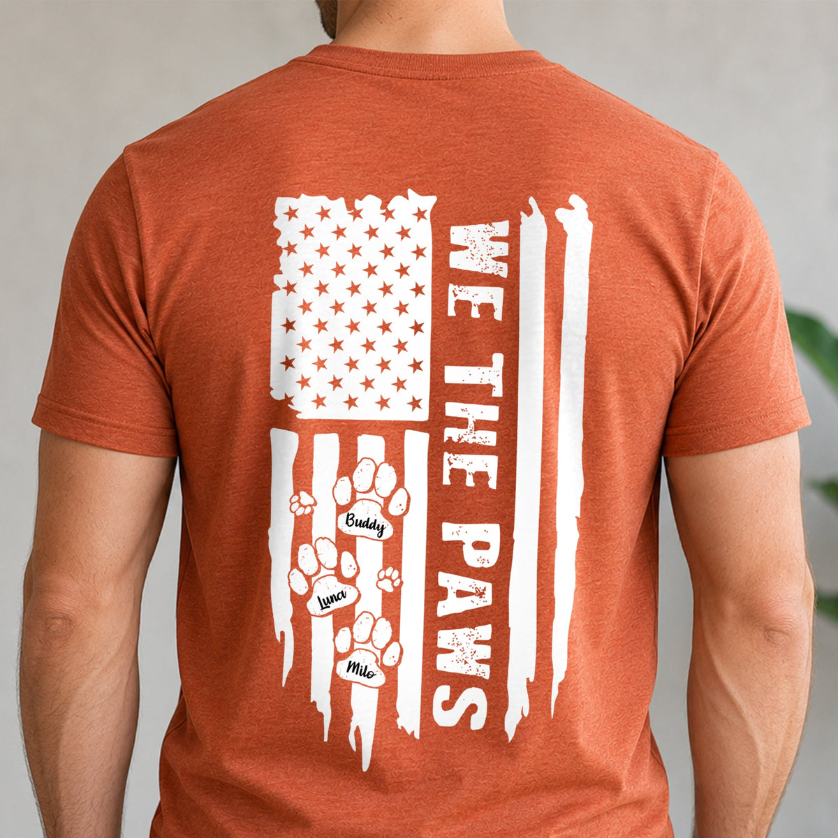Personalized We The Paws Back Comfort Shirt For Dog Lover TH10 170163