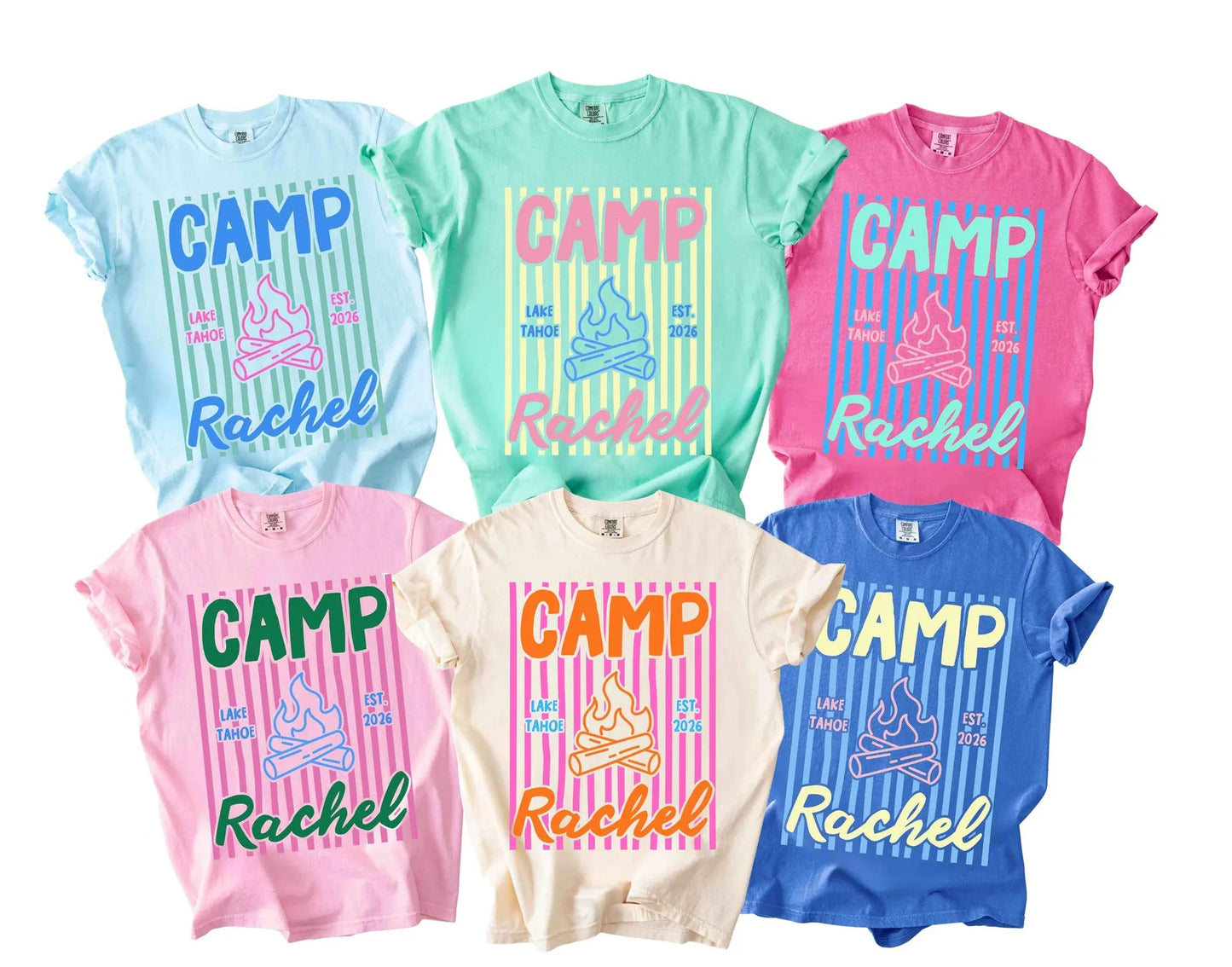 Custom Camp Bach Lake Hiking Mountain Bachelorette Camping Comfort Shirt HO82 903058