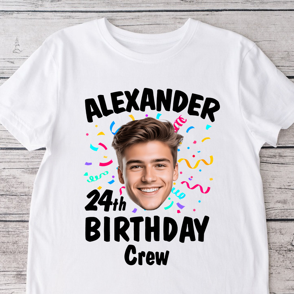 Custom Face Photo Birthday Bright Shirt LM32 899925