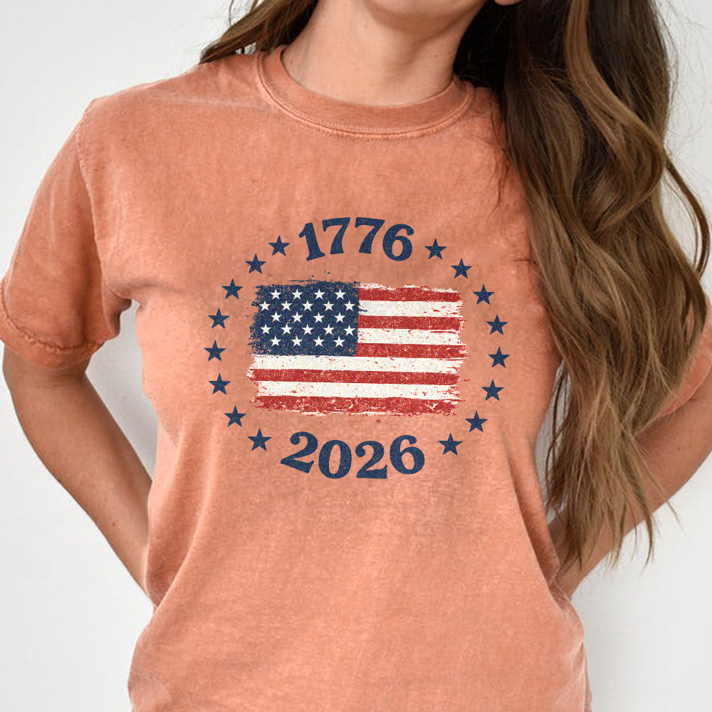 1776-2026 Patriotic USA Flag Comfort Shirt Independence Day Gift LM32 669209