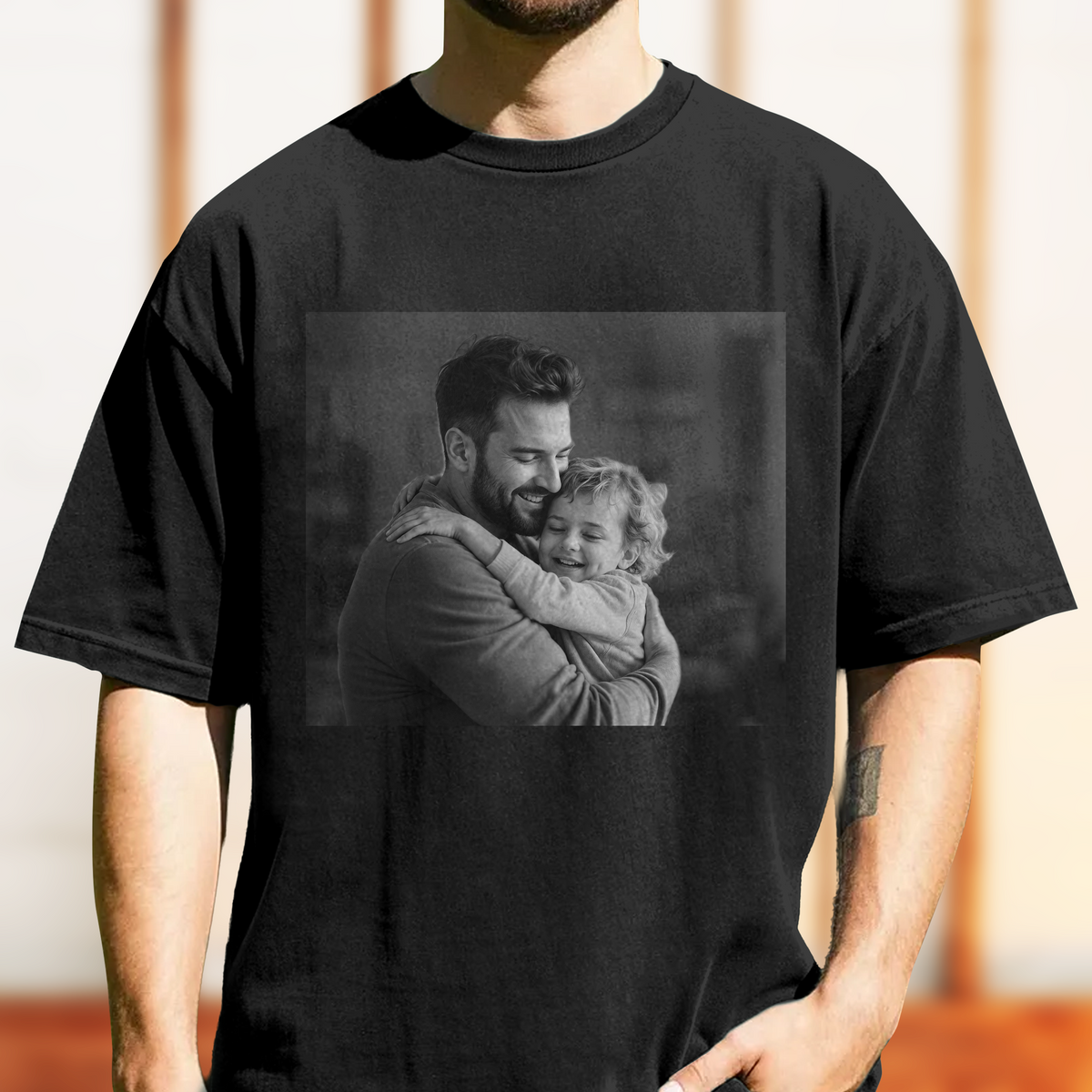 Custom Photo Dad And Kid Vintage Comfort Shirt Gift For Dad, Grandpa CH07 911958