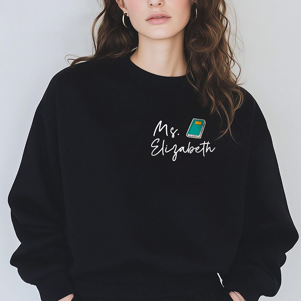 Custom Name Teacher Icon Dark Shirt - Personalized Back to School Gift LM32 899645