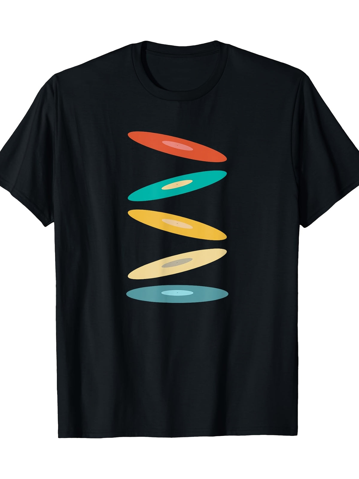 Retro Vinyl Record LP - Vintage Analogue Music Disc Vinyls T-shirt 100% 180g
