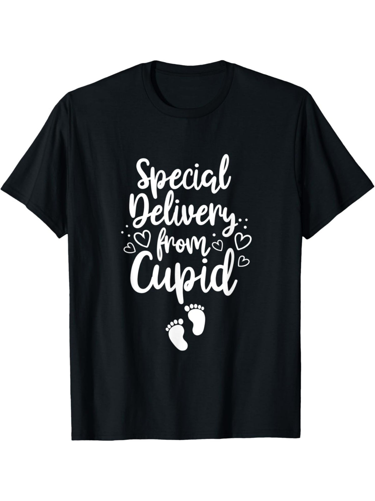 Special Delivery From Cupid Funny Valentine'S Day Quotes Retro Trendy Printed T-shirt, Men'S Casual and Comfortable T-shirt Summer, Men'S Short-sleeved Top for Everyday Activities Birthday Gift Valentine'S Day Gift to Men