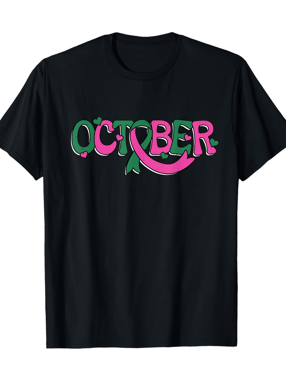 Liver And Breast Cancer Ribbon October Cancer Awareness T-Shirt100% Cotton -220gT-Shirt