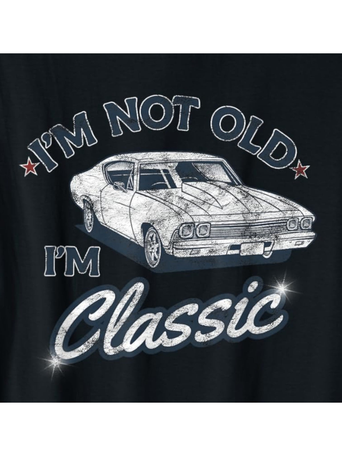 "I'm Not Old, I'm Classic" Funny Men's T-Shirt - Retro Birthday Gift, Comfortable Cotton Short-Sleeved Top for Everyday Summer Wear