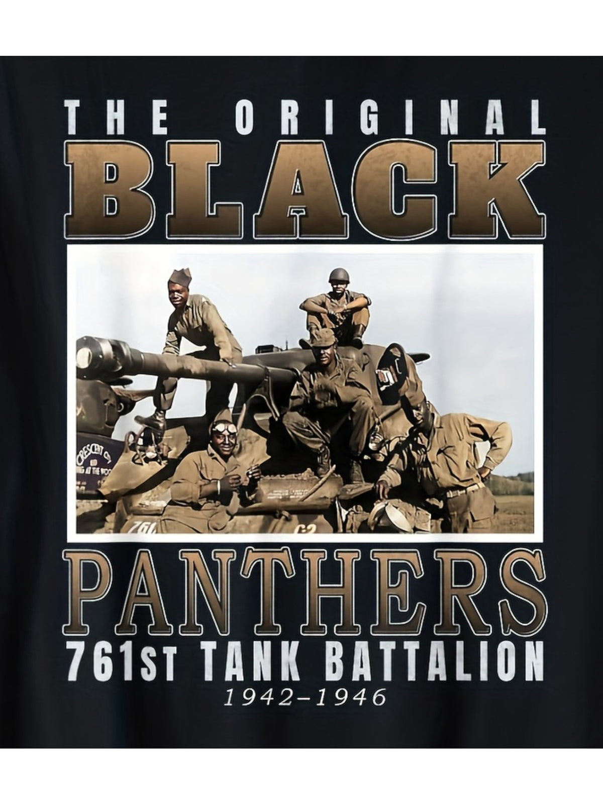 Men's Black Panther Vintage Graphic T-Shirt - 100% Cotton, Comfortable Crew Neck, Short Sleeve, Casual Summer Tee with Military-Themed Print, Perfect for Outdoor Activities & Casual Attire