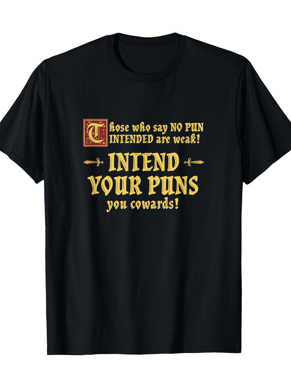 [Casual Summer Alphabetic Print T-Shirts] Mens Alphabetic Graphic Print Tees - Soft Crew Neck, Comfort Fit, Slight Stretch Knitted Fabric, Casual Summer T-Shirts for Adults, Plus Size